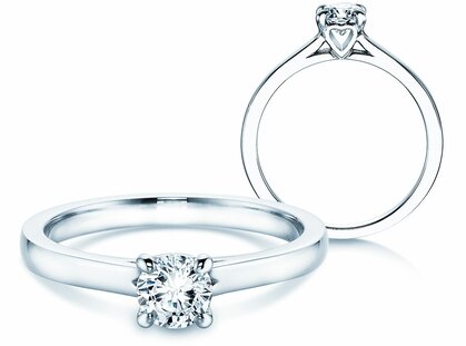 Verlobungsring Romance in Platin 950/- mit Diamant 0,50ct H/SI