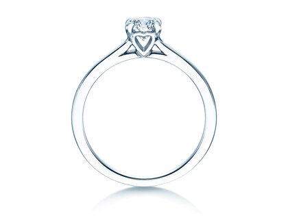 Verlobungsring Romance in 14K Weißgold mit Diamant 0,50ct H/SI