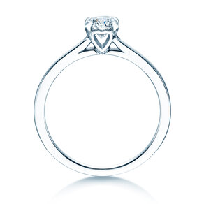 Verlobungsring Romance in 14K Weißgold mit Diamant 0,50ct H/SI