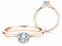 Verlobungsring Delight in 18K Roségold mit Diamant 0,50ct G/SI