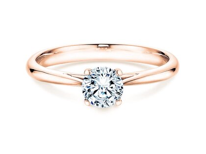 Verlobungsring Delight in 18K Roségold mit Labordiamant 0,50ct E/VS