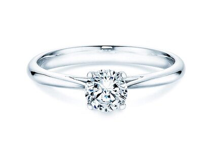 Verlobungsring Delight in 14K Weißgold mit Diamant 0,50ct H/SI