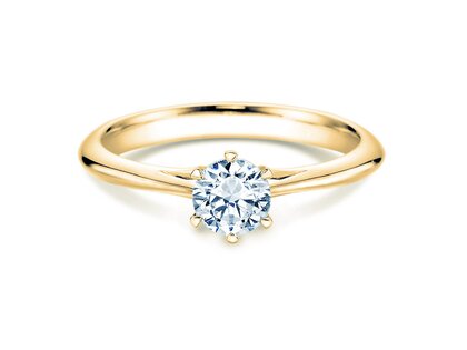 Verlobungsring Heaven 6 in 9K Gelbgold mit Labordiamant 0,50ct E/VS