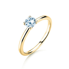 Verlobungsring Classic 4 in 14K Gelbgold mit Diamant 0,40ct G/SI