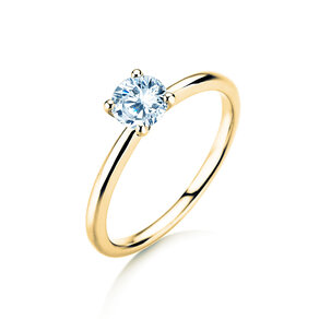 Verlobungsring Classic 4 in 9K Gelbgold mit Labordiamant 0,50ct E/VS