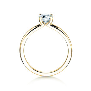 Verlobungsring Classic 4 in 18K Gelbgold mit Diamant 0,60ct H/SI