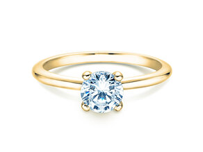 Verlobungsring Classic 4 in 14K Gelbgold mit Labordiamant 0,75ct E/VS
