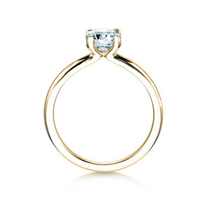 Verlobungsring Classic 4 in 14K Gelbgold mit Labordiamant 0,75ct E/VS