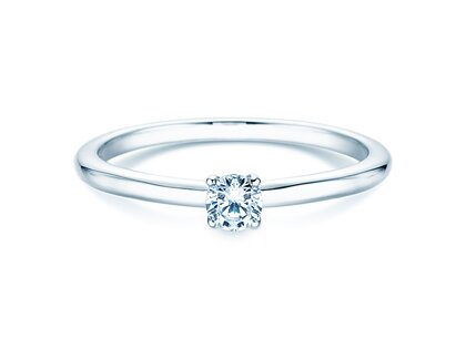Verlobungsring Classic 4 in Silber 925/- mit Labordiamant 0,15ct E/VS