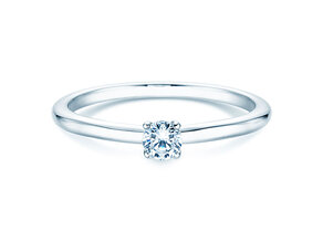 Verlobungsring Classic 4 in Silber 925/- mit Labordiamant 0,15ct E/VS