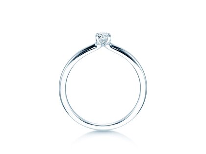 Verlobungsring Classic 4 in Silber 925/- mit Labordiamant 0,15ct E/VS