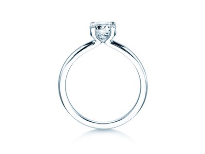Verlobungsring Classic 4 in 14K Weißgold mit Labordiamant 0,75ct E/VS
