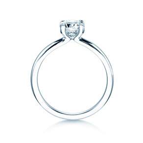 Verlobungsring Classic 4 in 14K Weißgold mit Labordiamant 0,75ct E/VS