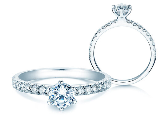 Verlobungsring Classic Pavé Labordiamant