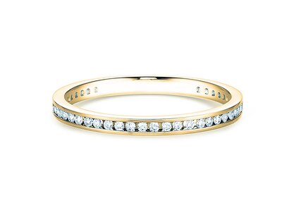 Verlobungsring Endless Love in 14K Gelbgold mit Diamanten 0,20ct G/SI