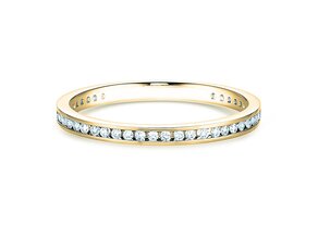 Verlobungsring Endless Love in 14K Gelbgold mit Diamanten 0,20ct G/SI