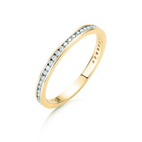 Verlobungsring Endless Love in 14K Gelbgold mit Diamanten 0,20ct G/SI