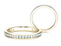 Verlobungsring Endless Love in 18K Gelbgold mit Diamanten 0,50ct G/SI