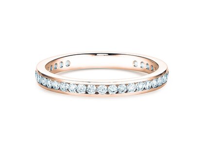 Verlobungsring Endless Love in 14K Roségold mit Diamanten 0,50ct G/SI