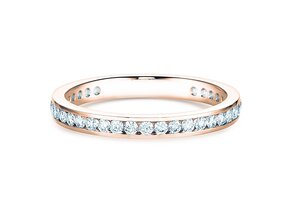 Verlobungsring Endless Love in 14K Roségold mit Diamanten 0,50ct G/SI