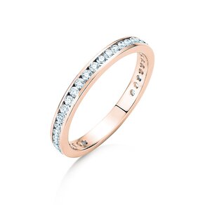 Verlobungsring Endless Love in 14K Roségold mit Diamanten 0,50ct G/SI
