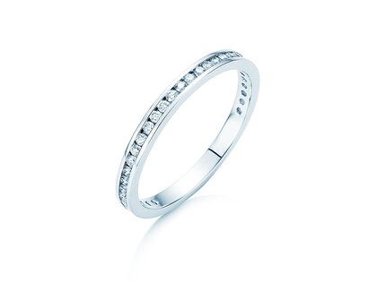 Verlobungsring Endless Love in 9K Weißgold mit Diamanten 0,33ct G/SI