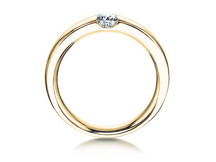 Verlobungsring Destiny in 9K Gelbgold mit Diamant 0,05ct H/SI