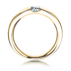 Verlobungsring Destiny in 9K Gelbgold mit Diamant 0,05ct H/SI