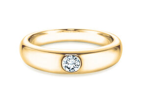 Verlobungsring Promise in 14K Gelbgold mit Diamant 0,05ct H/SI