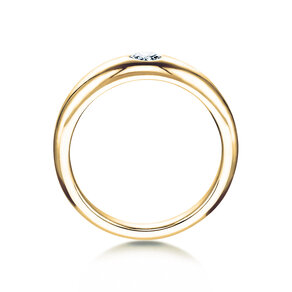 Verlobungsring Promise in 14K Gelbgold mit Diamant 0,05ct H/SI