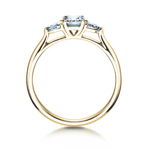 Verlobungsring Vivid Asscher in 14K Gelbgold mit Diamanten 0,53ct G/SI