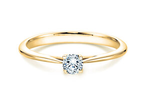 Verlobungsring Delight in 14K Gelbgold mit Diamant 0,05ct H/SI