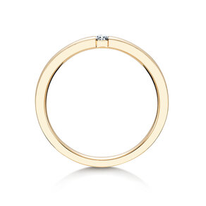 Verlobungsring Infinity in 14K Gelbgold mit Diamant 0,05ct H/SI