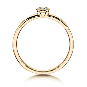 Verlobungsring Eternal in 14K Gelbgold mit Diamant 0,10ct H/SI