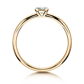 Verlobungsring Eternal in 14K Gelbgold mit Diamant 0,20ct H/SI