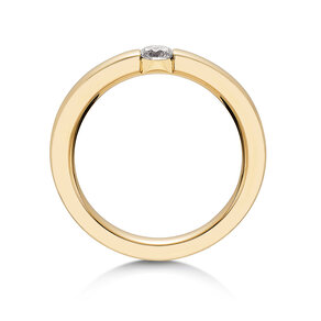 Verlobungsring Infinity in 14K Gelbgold mit Labordiamant 0,25ct E/VS
