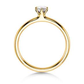 Verlobungsring Classic 6 in 14K Gelbgold mit Diamant 0,30ct H/SI
