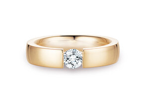 Verlobungsring Infinity in 14K Gelbgold mit Labordiamant 0,50ct E/VS