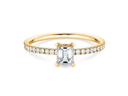 Verlobungsring Elaine in 14K Gelbgold mit Diamanten 0,86ct G/VS