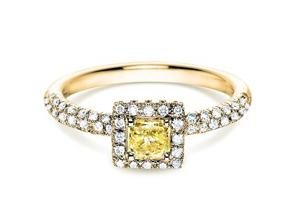 Verlobungsring Sophie in 18K Gelbgold mit Diamanten 1,02ct