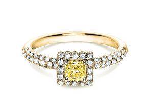 Verlobungsring Sophie in 18K Gelbgold mit Diamanten 1,02ct