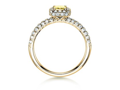 Verlobungsring Sophie in 18K Gelbgold mit Diamanten 1,02ct