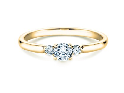 Verlobungsring Vivid Petite Diamond in 14K Gelbgold mit Labordiamanten 0,30ct E/VS