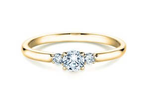 Verlobungsring Vivid Petite Diamond in 14K Gelbgold mit Labordiamanten 0,30ct E/VS