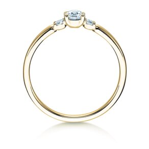 Verlobungsring Vivid Petite Diamond in 14K Gelbgold mit Labordiamanten 0,30ct E/VS