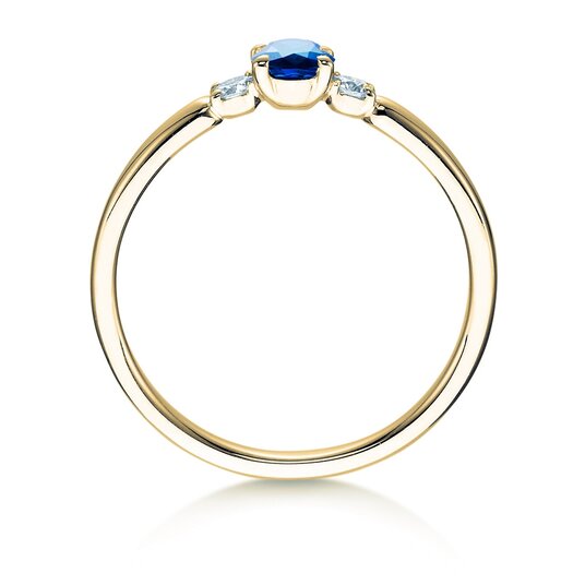 Verlobungsring Vivid Petite in Gelbgold