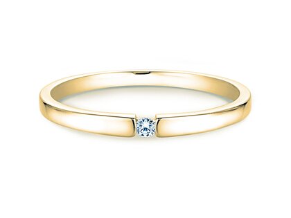 Verlobungsring Infinity Petite in 14K Gelbgold mit Diamant 0,03ct