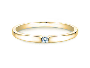 Verlobungsring Infinity Petite in 14K Gelbgold mit Diamant 0,03ct