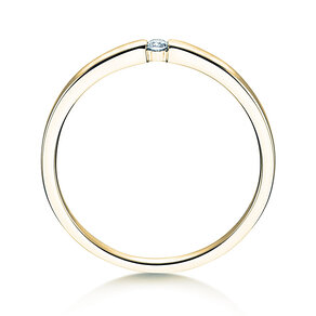 Verlobungsring Infinity Petite in 14K Gelbgold mit Diamant 0,03ct