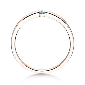 Verlobungsring Infinity Petite in 14K Roségold mit Diamant 0,03ct G/SI